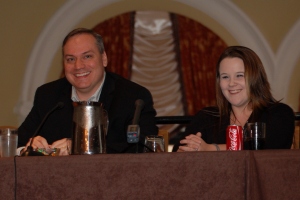 Employer and employee discuss the importance of attitude and the hiring process.